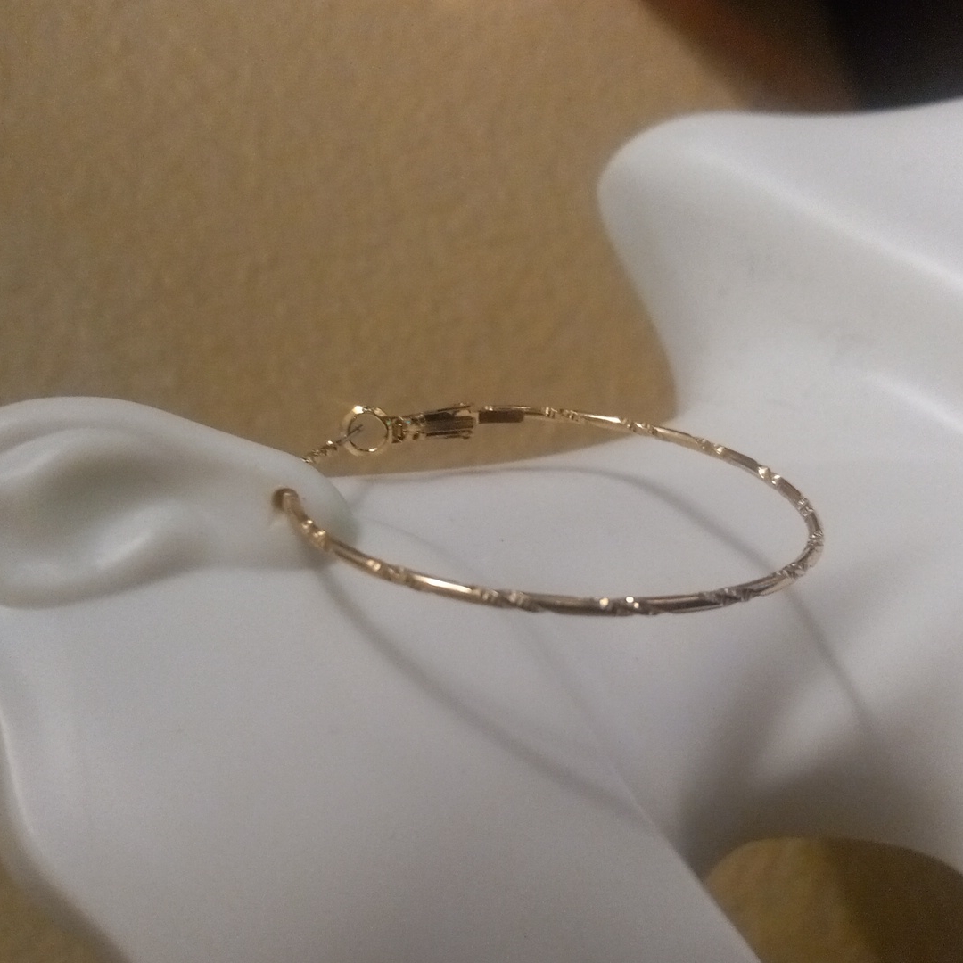 5 Hoop Earrings 5$